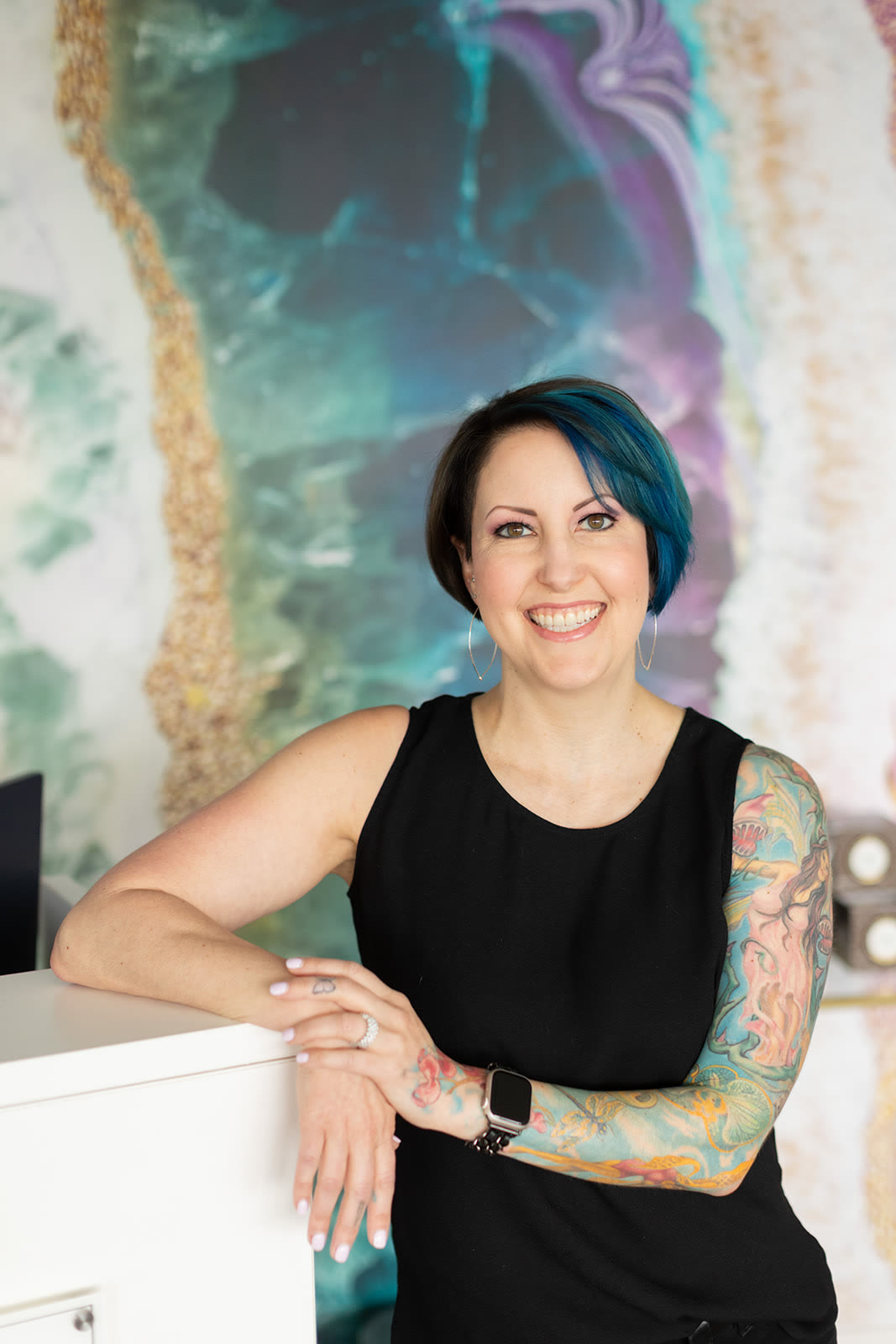 Tiffany Montalbano, founder of Blu Monarch Skin Studio